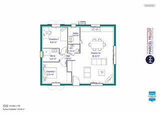  Maison 4 pi�ces 66 m� Limoges