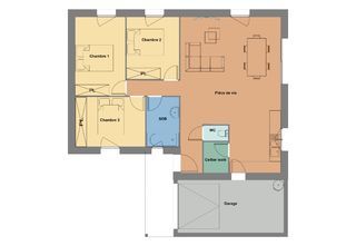  Maison 4 pi�ces 79 m� Josselin