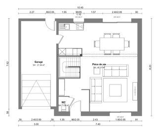  Maison 6 pi�ces 91 m� Baudre