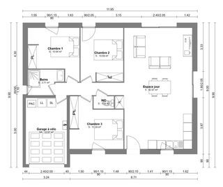  Maison � vendre 3 pi�ces 76 m�