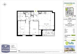  Appartement � vendre 3 pi�ces 57 m�