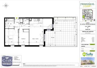  Appartement � vendre 3 pi�ces 63 m�