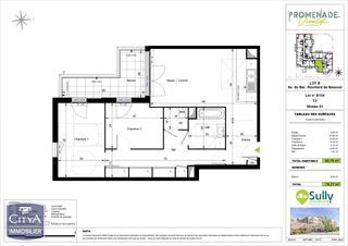  Appartement � vendre 3 pi�ces 70 m�