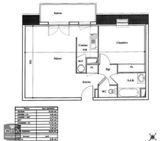  Appartement � vendre 2 pi�ces 49 m�