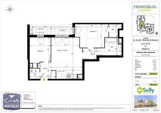  Appartement � vendre 3 pi�ces 58 m�