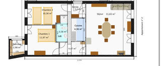  Appartement � louer 3 pi�ces 68 m�