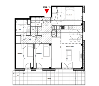  Appartement � vendre 4 pi�ces 84 m�