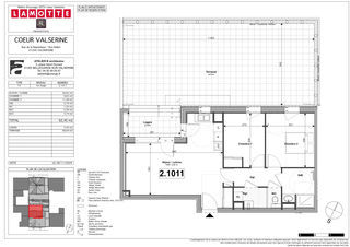  Appartement � vendre 3 pi�ces 62 m�