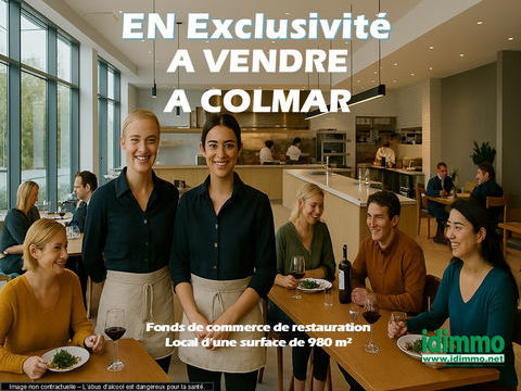 Fonds de commerce de restauration, excellent emplacement avec parking en EXCLUSIVITE 500000 68000 Colmar