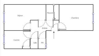  Appartement � vendre 2 pi�ces 55 m�