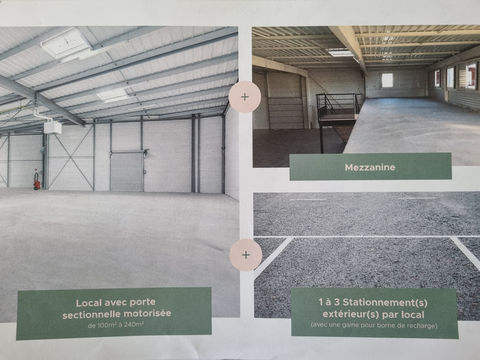 Local 112 M2 et parking 149 850 Euros &agrave; PIOLENC N7 149850 84420 Piolenc