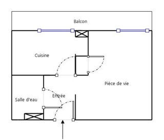  Appartement � louer 1 pi�ce 31 m�