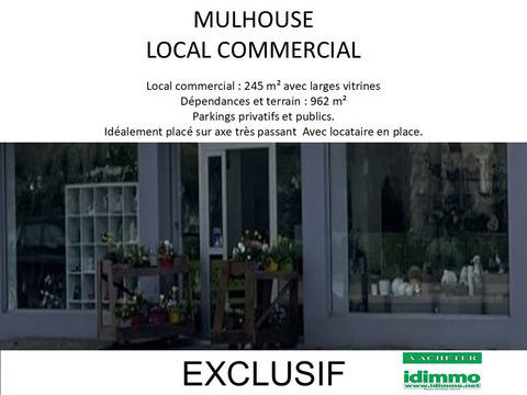 A vendre en Exclusivit&eacute;, local commercial avec locataire &agrave; Mulhouse 577500 68100 Mulhouse
