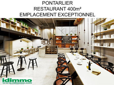 Local de restauration r&eacute;cent et &eacute;quip&eacute; de 400 m2 sur un terrain de 20 ares &agrave; Pontarlier 1470000 25300 Pontarlier