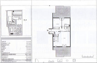  Appartement � vendre 3 pi�ces 65 m�