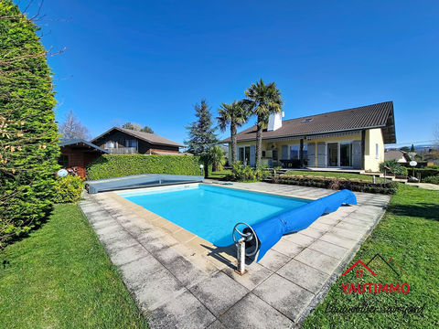   Maison familiale 5 chambres avec piscine et terrain arbor� � Messery, proche lac L�man Maison - 7 pi�ce(s) - 192 m�