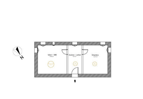   Appartement T2 � r�nover enti�rement- fort potentiel Appartement - 3 pi�ce(s) - 46 m�