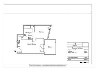  Appartement � vendre 2 pi�ces 42 m�