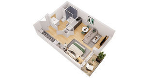  Appartement � vendre 1 pi�ce 20 m�