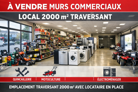 MURS COMMERCIAUX MIXTES 2000 m2  COEUR DE VILLE NOYON (60400) 395900 60400 Noyon