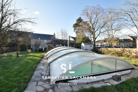   Maison en pierre r�nov�e   5 pi�ces   Piscine avec d�me   Terrain arbor� Maison - 5 pi�ce(s) - 148 m�