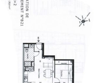  Appartement � vendre 2 pi�ces 40 m�