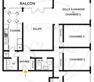  Appartement � vendre 5 pi�ces 105 m�