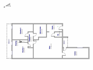  Appartement � vendre 3 pi�ces 64 m�