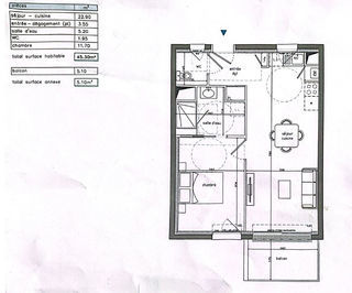  Appartement � vendre 2 pi�ces 45 m�