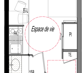  Appartement � vendre 1 pi�ce 17 m�