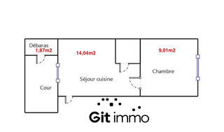  Appartement � vendre 2 pi�ces 26 m�