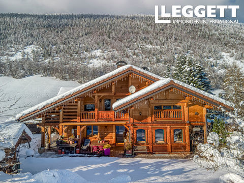   Chalet alpin de prestige avec vue panoramique sur les Aravis, proche La Clusaz, Annecy & Gen�ve Maison - 14 pi�ce(s) - 386 m�