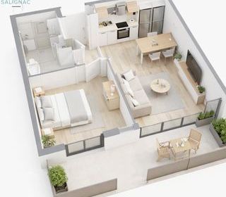  Appartement � vendre 2 pi�ces 43 m�