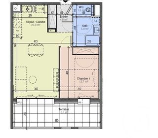  Appartement � vendre 2 pi�ces 49 m�