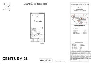  Appartement � vendre 1 pi�ce 18 m�