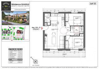  Appartement � vendre 3 pi�ces 59 m�