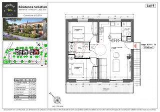  Appartement � vendre 3 pi�ces 59 m�