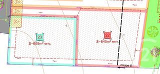  Terrain � vendre 840 m�