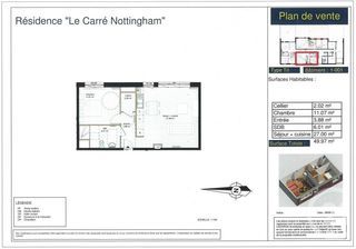  Appartement � vendre 2 pi�ces 50 m�