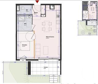  Appartement � vendre 2 pi�ces 53 m�