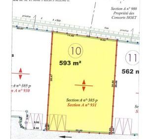  Terrain � vendre 593 m�