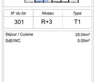  Appartement � vendre 1 pi�ce 30 m�