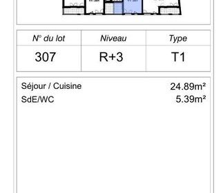  Appartement � vendre 1 pi�ce 30 m�