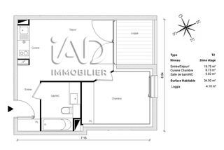  Appartement � vendre 2 pi�ces 35 m�