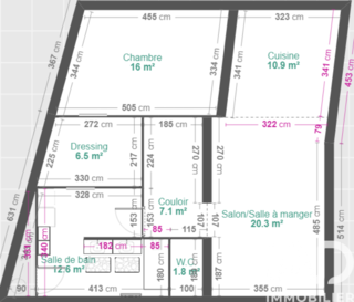  Appartement � vendre 4 pi�ces 77 m�