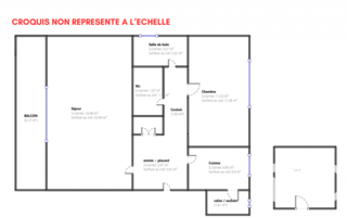  Appartement � vendre 2 pi�ces 54 m�