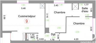  Appartement � vendre 3 pi�ces 52 m�