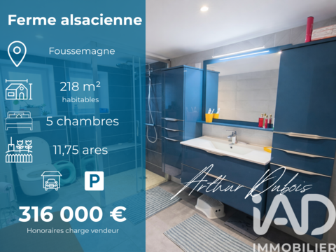   Vente Ferme 7 pi�ces Maison - 7 pi�ce(s) - 218 m�
