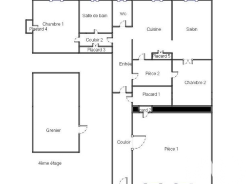   Vente Appartement 5 pi�ces Appartement - 5 pi�ce(s) - 104 m�