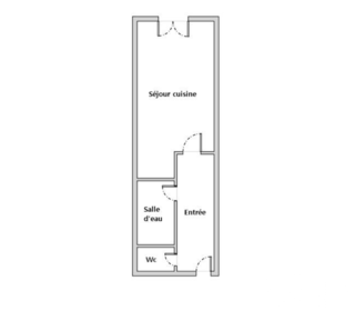  Appartement � vendre 1 pi�ce 27 m�